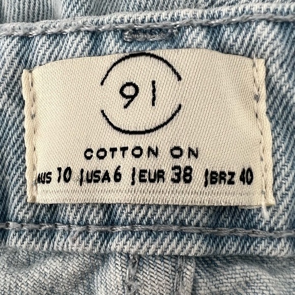 Cotton On Mid Wide Crop Jeans Size 6 Women's - Picture 4 of 6